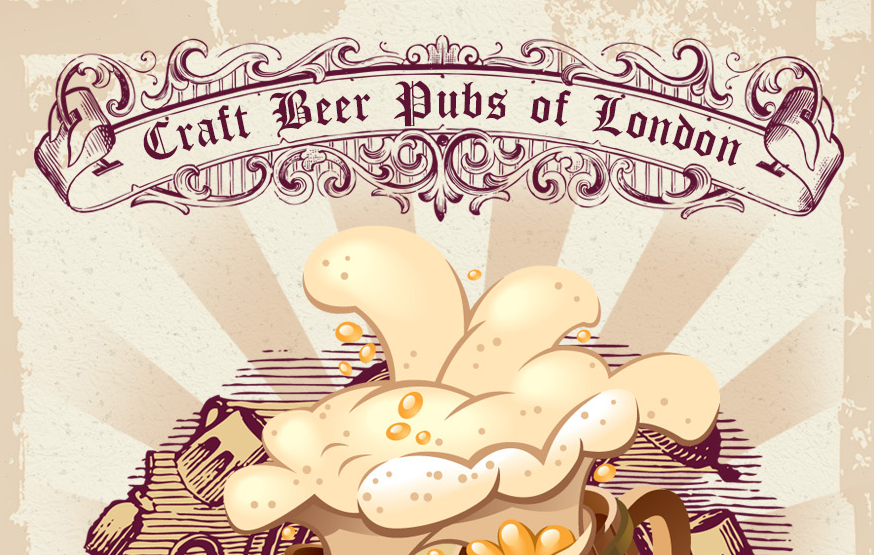 Craft Beer Pubs of London- infographic header